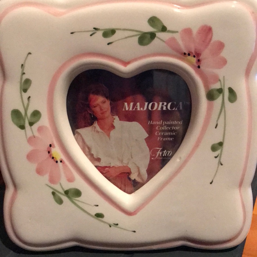 Ceramic Hand painted picture frame